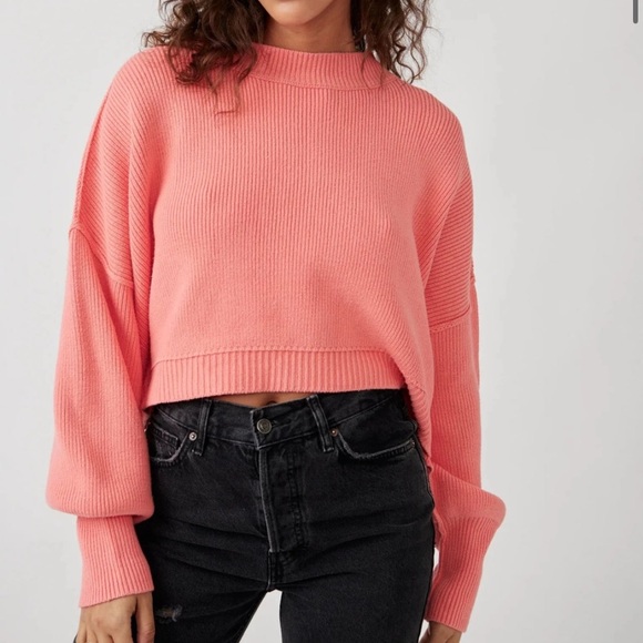 Free People Easy Street Cropped Pullover Sweater NWT,All Products : American Fashion Style Bags On Sale